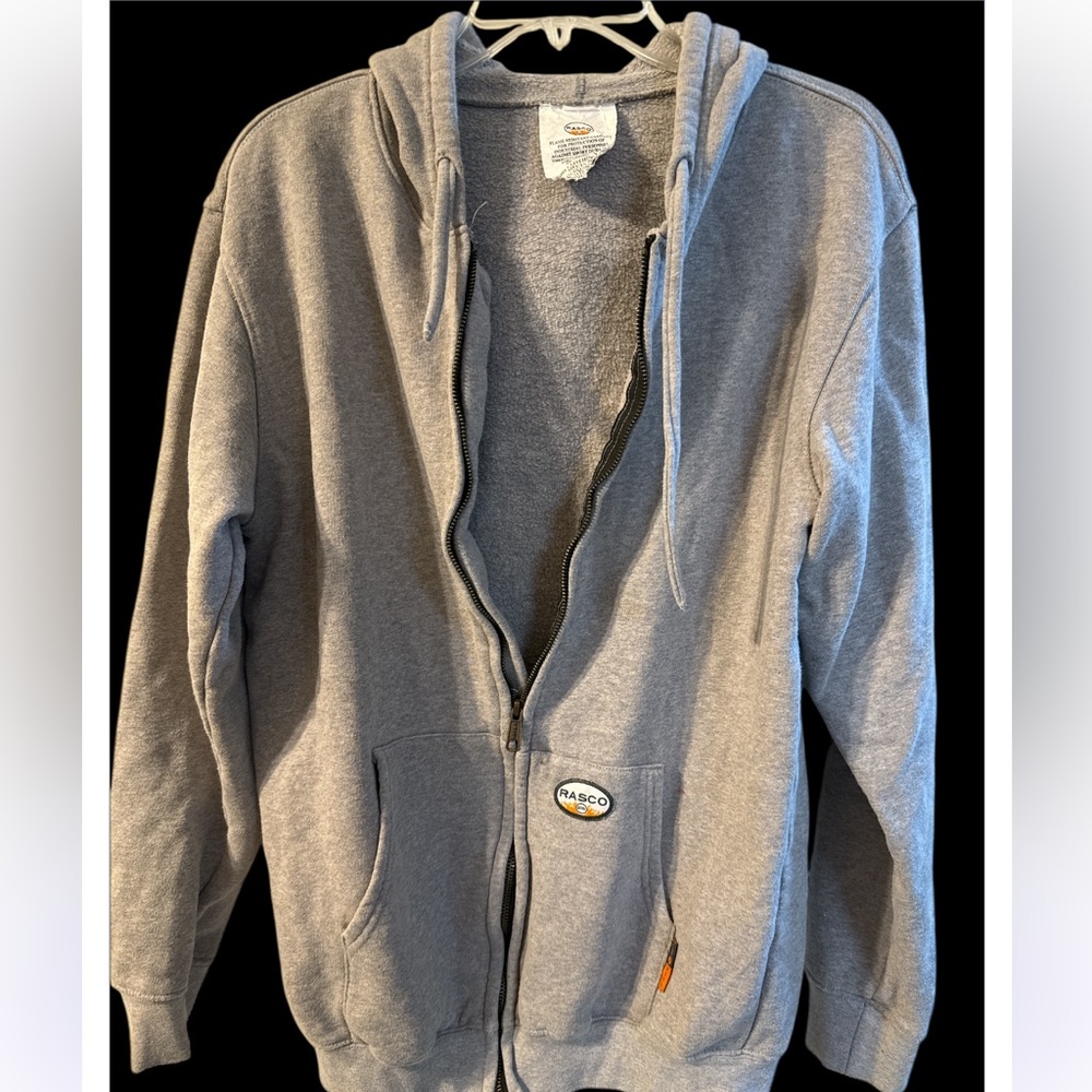 Rasco Men's Gray Zip Up Sweater